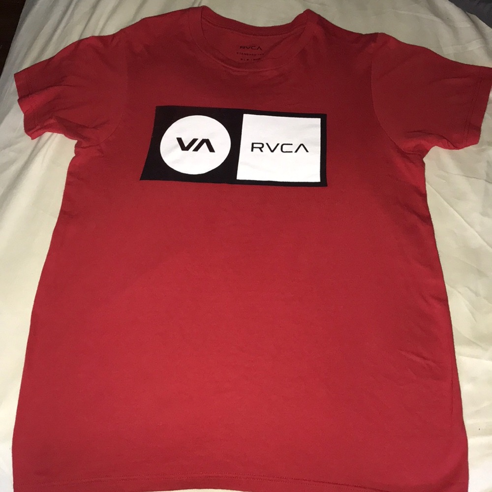 Red RVCA standard tee shirt